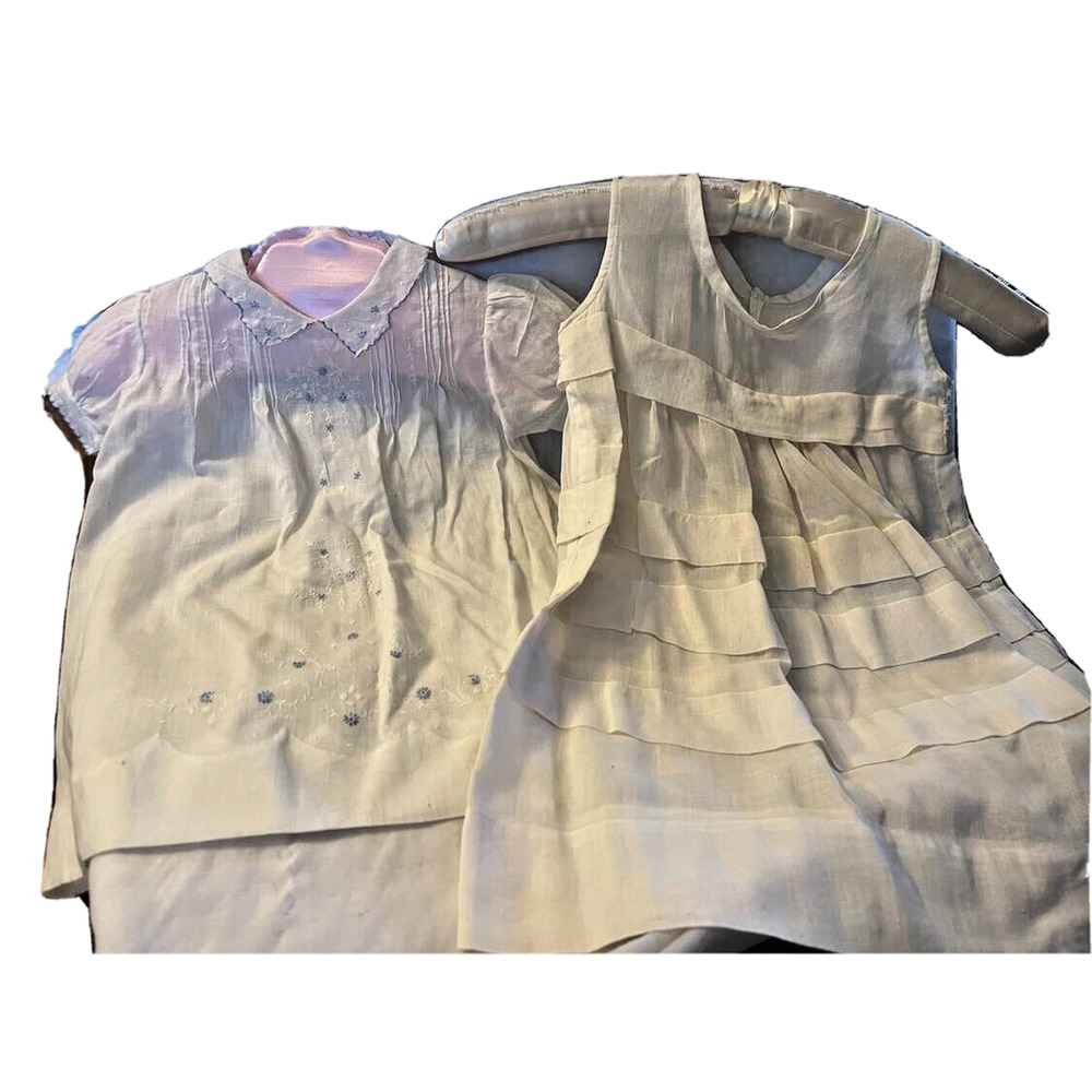 2 C1920's Baby Doll Dresses